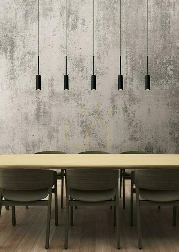 Sprawdź Lampa wisząca Lucide TUBULE czarna aluminiowa 5x7W 2700K LED 101 cm 24401/35/30