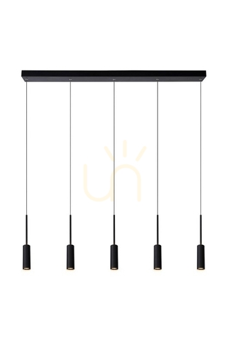 Sprawdź Lampa wisząca Lucide TUBULE czarna aluminiowa 101 cm LED 24401/35/30