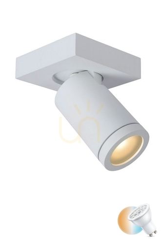Sprawdź Plafon łazienkowy Lucide Taylor biały LED GU10 IP44 10 cm 09930/05/31