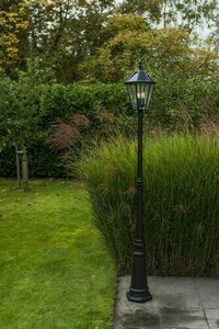 Słupek oświetleniowy Lutec London Solar 6951301189 brązowy 3-punktowy E12 31 cm small 2