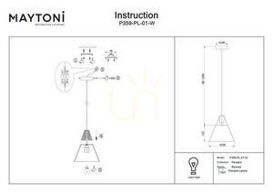 Lampa wisząca BICONES P359-PL-01-W Maytoni small 5
