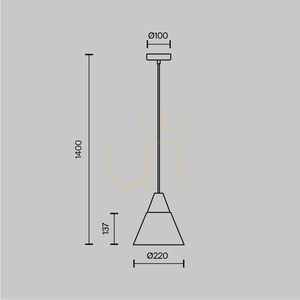 Lampa wisząca BICONES P359-PL-01-W Maytoni small 6