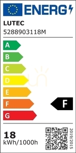 Kinkiet zewnętrzny Lutec Kira 5288903118 z czujnikiem ruchu LED 18W antracyt small 1