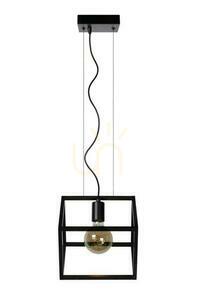 Lampa wisząca Lucide Fabian czarna metalowa vintage 25 cm 00425/01/30 small 1