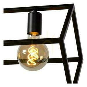Lampa wisząca Lucide FABIAN 00425/04/30 czarna 4xE27 metal vintage small 6