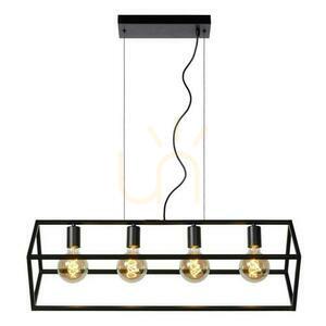 Lampa wisząca Lucide FABIAN 00425/04/30 czarna 4xE27 metal vintage small 7