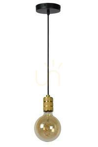 Lampa wisząca Lucide Jova złota czarna metalowa vintage 1xE27 08426/01/02 small 1
