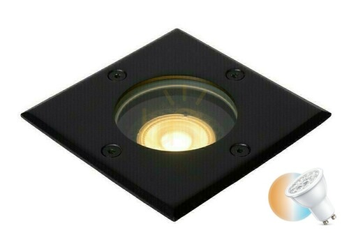 Sprawdź Lampa wpuszczana ogrodowa Lucide BILTIN czarna IP67 GU10 10,8 cm 11800/01/30