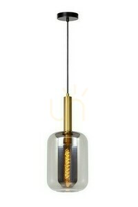 Lampa wisząca Lucide Joanet złota szklana E27 22 cm 45494/01/65 small 0