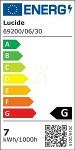 Kinkiet LED Lucide AXI czarny IP54 6W 350 lm 2700K 69200/06/30 small 6