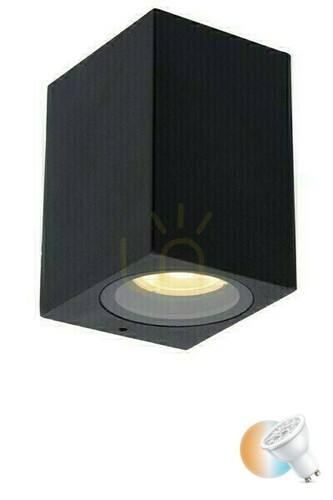 Sprawdź Kinkiet zewnętrzny Lucide ZARO czarny aluminium LED GU10 IP44 69800/01/30
