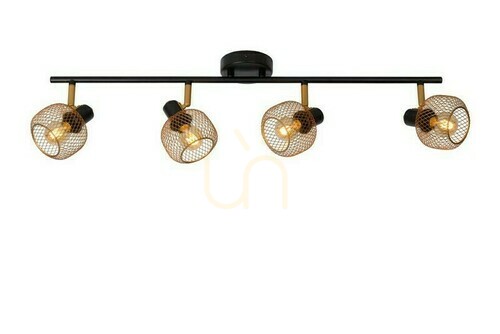 Sprawdź Reflektorek Lucide MAREN 4xE14 złoty czarny vintage 76 cm 77978/04/02