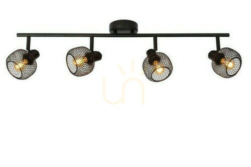 Sprawdź Reflektorek Lucide MAREN 4xE14 czarny metal vintage 77978/04/30