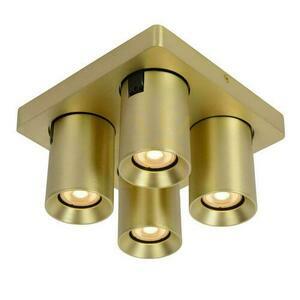 Plafon Lucide Nigel 4xGU10 złoty aluminium 20 cm 09929/20/02 small 2