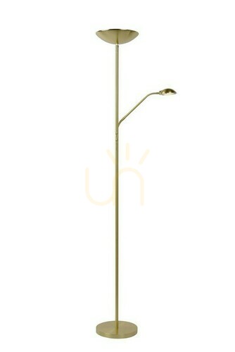 Sprawdź Lampa podłogowa Lucide Zenith LED 20W złota metalowa 180 cm 19791/24/02