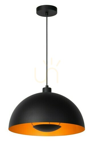 Sprawdź Lampa wisząca Lucide Siemon czarna 40 cm stal E27 LED 45496/01/30