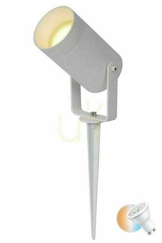 Sprawdź Reflektor zewnętrzny Lucide Taylor biały GU10 aluminium 26 cm 09832/01/31