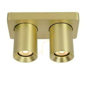 Plafon Lucide NIGEL 2xGU10 złoty aluminium 10 cm 09929/10/02 small 2