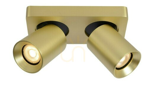 Sprawdź Plafon Lucide NIGEL 2xGU10 złoty aluminium 10 cm 09929/10/02