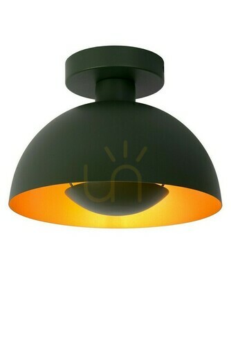 Sprawdź Plafon Lucide Siemon zielony 25 cm stal E27 LED ściemnialny 45196/01/33