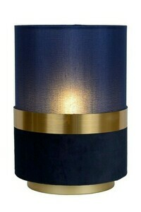 Lampa stołowa Lucide Extravaganza Tusse niebieska złota retro E14 LED small 0
