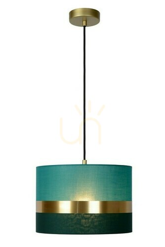 Sprawdź Lampa wisząca Lucide Extravaganza Tusse zielono-złota 30 cm E27 retro