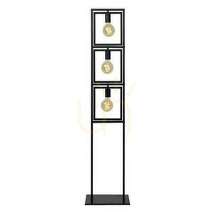 Lampa podłogowa Lucide LUUK czarna metalowa vintage 3xE27 145 cm 00726/03/30 small 3