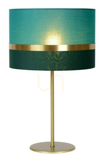 Sprawdź Lampa stołowa Lucide Extravaganza Tusse zielona złota retro E27 50 cm 10509/81/33
