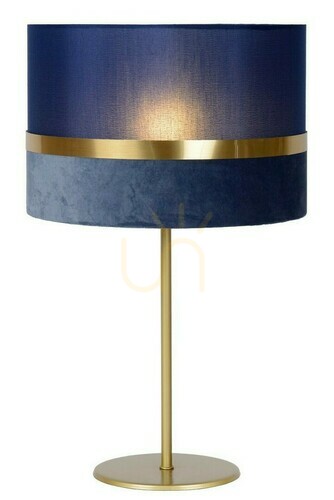 Sprawdź Lampa stołowa Lucide Extravaganza Tusse niebieska złota 50 cm E27