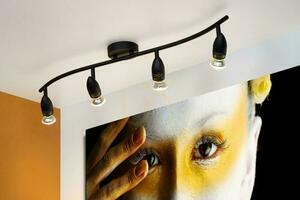 Reflektorek Lucide CARO 4xGU10 czarny metalowy 78 cm 13955/04/30 small 2