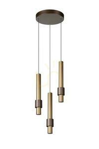 Lampa wisząca Lucide MARGARY 3xLED 4,3W brązowo-złota 28 cm aluminium small 1