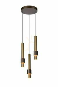 Lampa wisząca Lucide MARGARY 3xLED 4,3W brązowo-złota 28 cm aluminium small 0