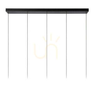 Lampa wisząca Lucide MARGARY 5xLED 4,2W 2700K 2300lm CRI90 czarna 103 cm ściemnialna 24402/30/30 small 5