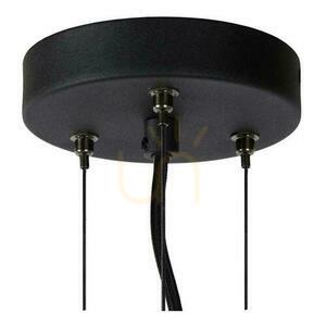 Lampa wisząca Lucide Olivia szara 3xE27 szkło metal 40 cm 45401/40/65 small 4