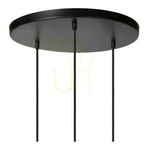Lampa wisząca Lucide YUNKAI 3×E27 z plecionego papieru, naturalna i czarna, 60 cm 10413/03/72 small 7