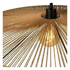 Lampa wisząca Lucide Yunkai drewniana czarna Japandi 50 cm 10413/50/72 small 2