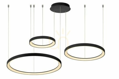 Sprawdź Lampa wisząca Lucide VIDAL czarna LED 120 W 78 cm 46403/99/30