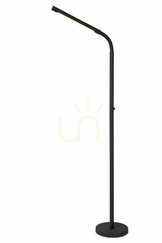 Sprawdź Lampa podłogowa Lucide Gilly czarna LED 3W metalowa regulowana która dimmable