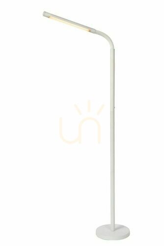 Sprawdź Lampa podłogowa LED Lucide Gilly biała metalowa regulowana 3W dimmable