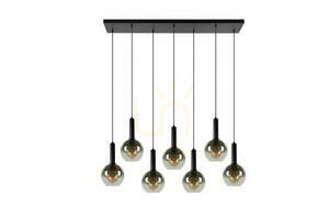 Lampa wisząca Lucide Marius 7xE27 czarna metalowa nowoczesna 45402/07/30 small 1