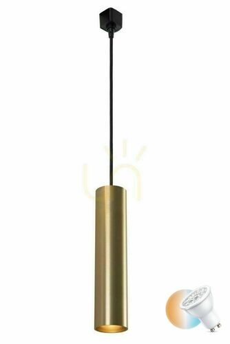 Sprawdź Lampa wisząca do szynoprzewodu Lucide Track Floris złota GU10 LED 10W IP20