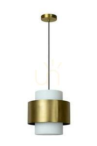 Lampa wisząca Lucide Firmin złota szklana retro 30 cm 45497/30/02 small 1