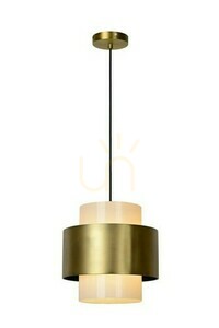 Lampa wisząca Lucide Firmin złota szklana retro 30 cm 45497/30/02 small 0