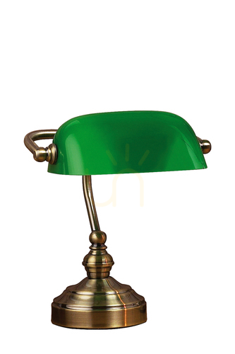 Sprawdź Lampa stołowa Markslojd Bankers zielona metalowa 25 cm 105930