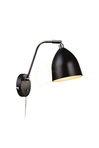 Sprawdź Kinkiet Markslojd Fredrikshamn 105027 czarny metalowy 1x40W
