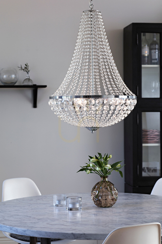 Sprawdź Lampa wisząca Markslojd Granso 3-punktowa chrom kryształ 50 cm 105317