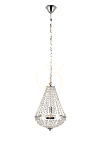 Sprawdź Lampa wisząca Markslojd Granso 104889 chrom kryształ przezroczysta 30 cm