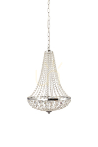 Lampa wisząca Markslojd Granso 104890 2-punktowa chrom kryształ transparentna small 0