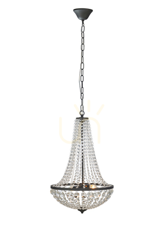 Sprawdź Lampa wisząca Markslojd Granso 2-punktowa kryształ transparentna 40 cm 107027