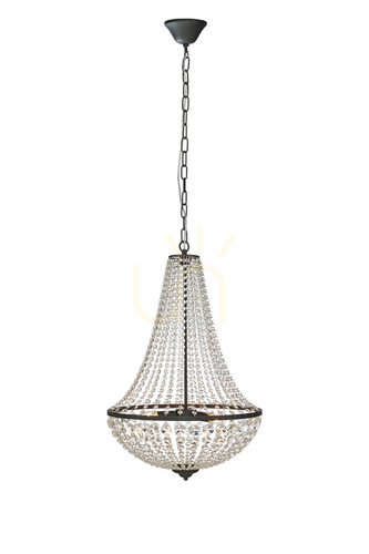 Sprawdź Lampa wisząca Markslojd Granso 3-punktowa kryształowa transparentna 50 cm 107028